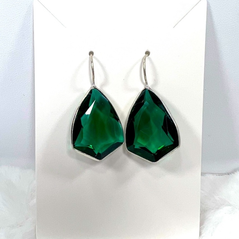Apatite 925 Synthetic Gemstone Earrings